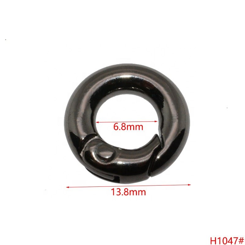 Keychain Bracelet Necklace Mini Metal Spring Gate O Ring Not Rust Small O Rings Clip Buckle Circle Clasp For Bag DIY Decorations