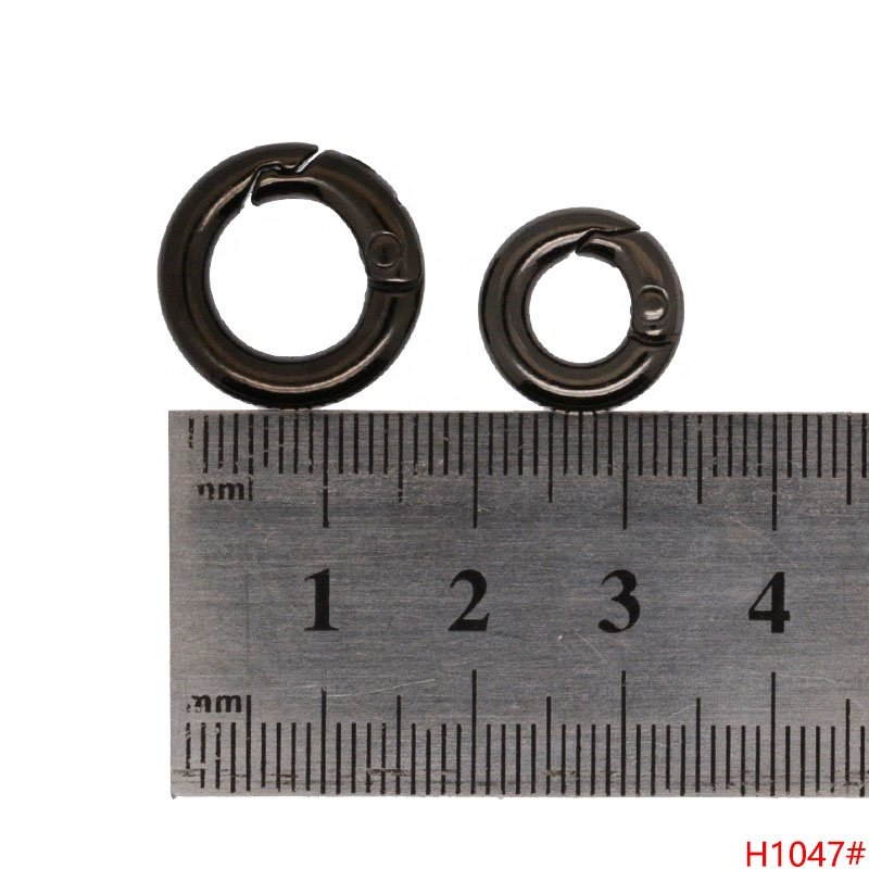 Keychain Bracelet Necklace Mini Metal Spring Gate O Ring Not Rust Small O Rings Clip Buckle Circle Clasp For Bag DIY Decorations