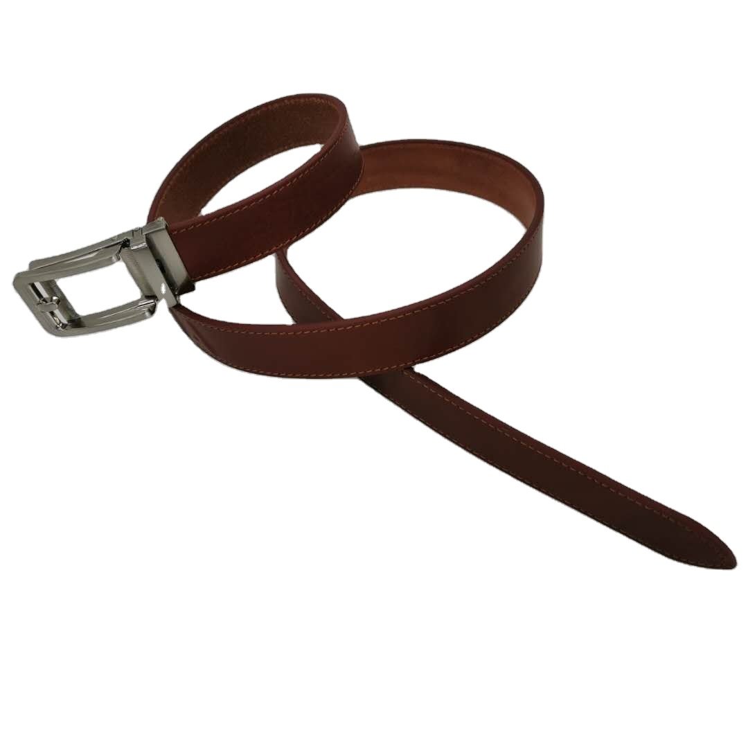 Superior Quality Men's belt Real leather belt metal Rachet Automatic buckle Smooth Leather Business style belt for men