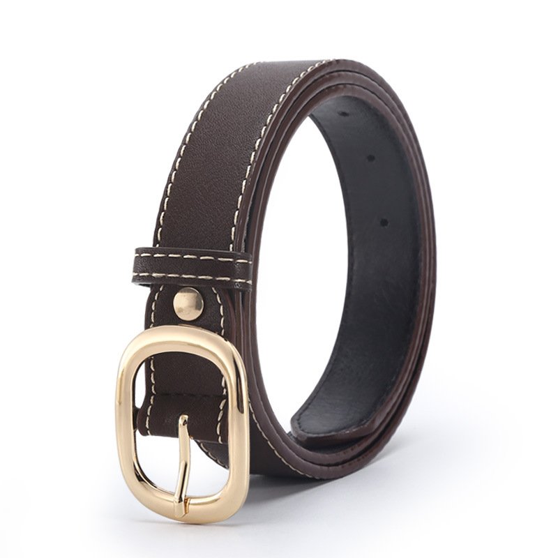 Fashion Korean style ladies wide belt casual jeans decorative pin buckle belt factory wholesale
