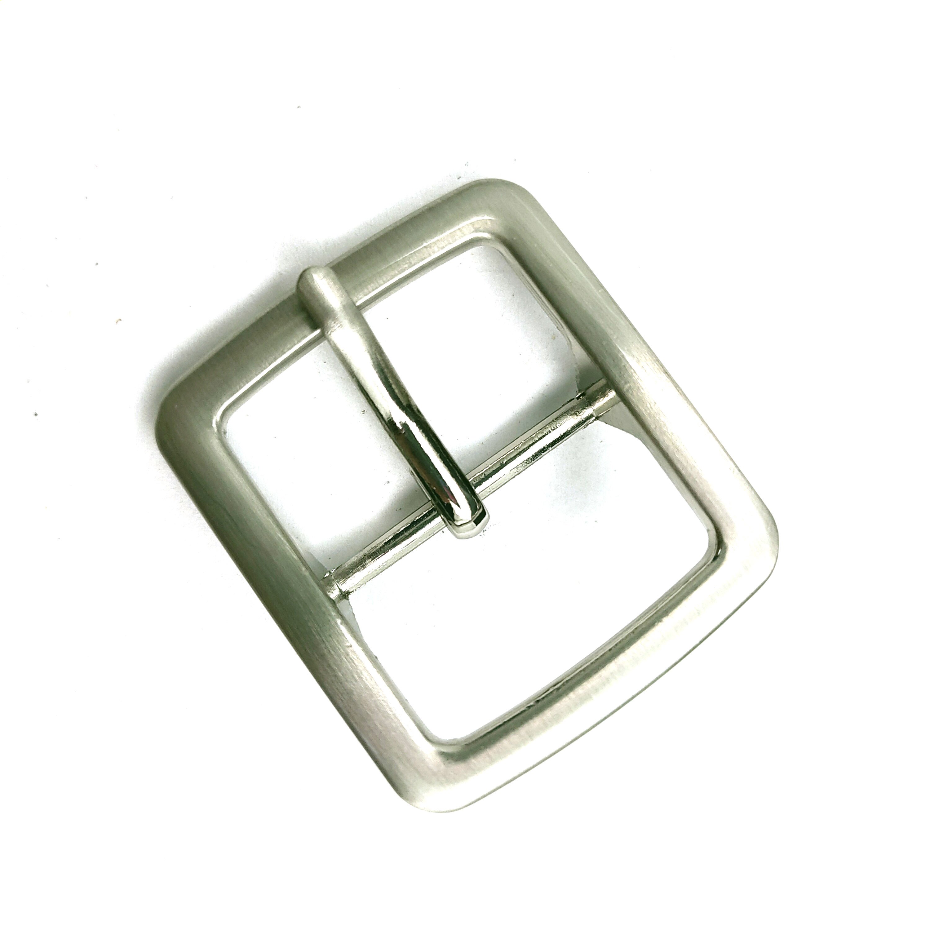 Wholesale Custom Made 3D Fashion Logo silver smooth Metal Pin Belt Buckle for men Leather Belt