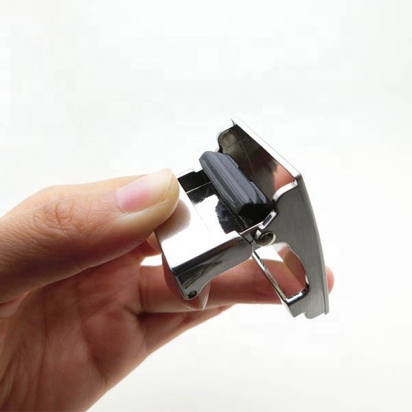 Customized plain automatic rubber mechanism quick release lock blank belt buckle metal material for male formal leather straps