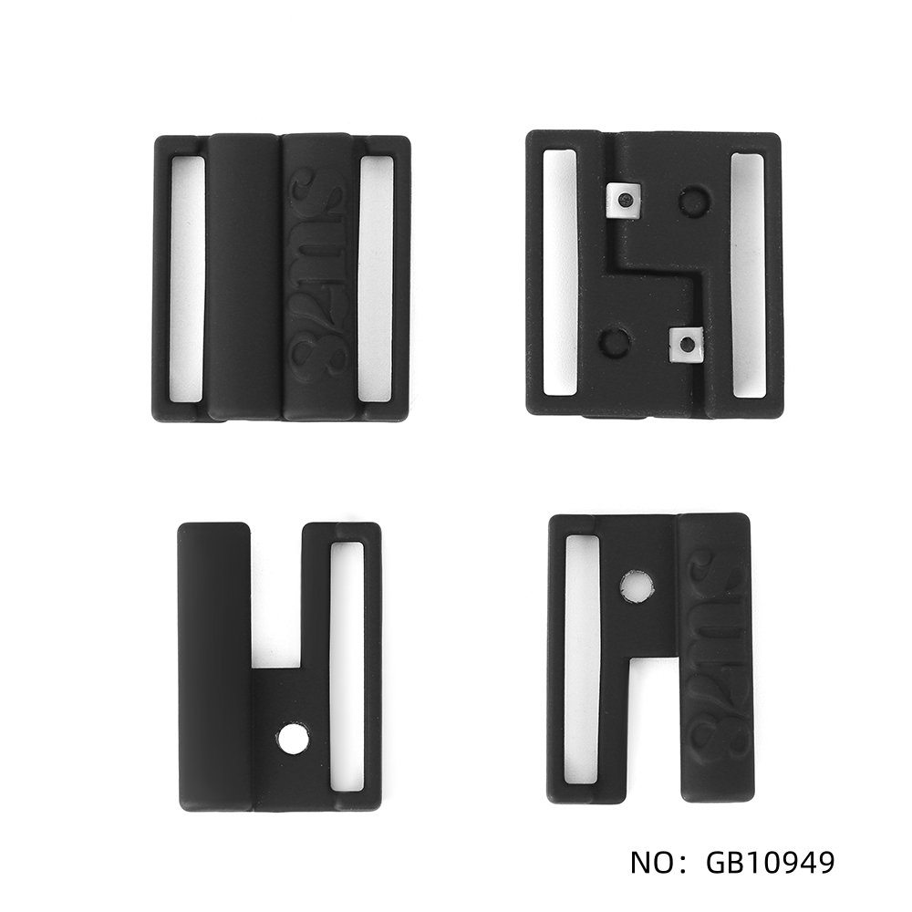 Swimsuit Hardware Accessories Front Buckle Bikini Connectors Custom Swimwear Clasp Sliver Metal Buckle