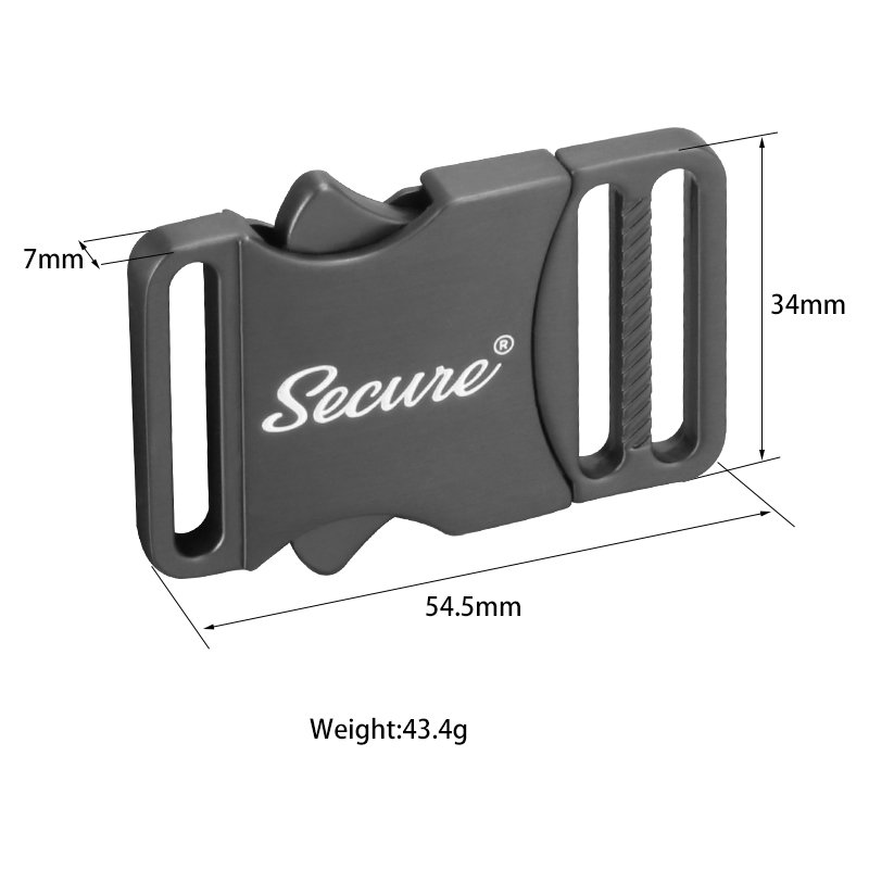 Heavy Duty High Quality 38mm Custom Logo Tactical Buckle Side Quick Release For Belt