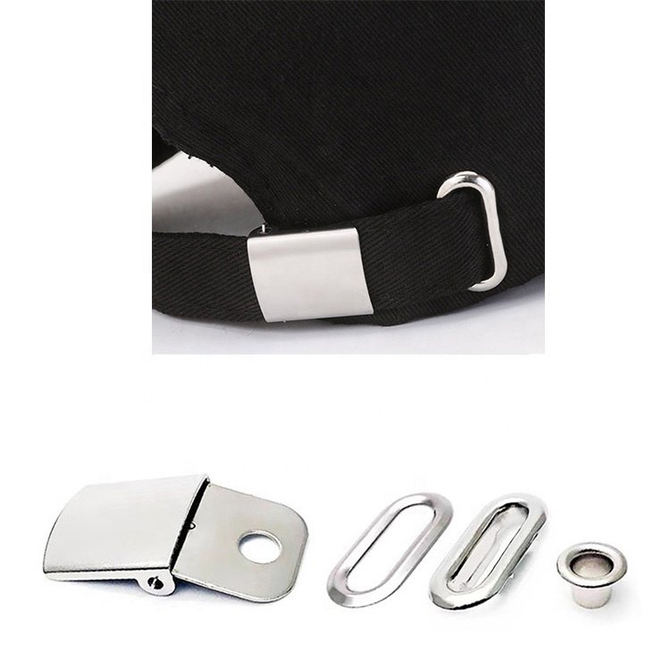 Wholesale Stock Adjuster Metal Sets Logo Customized Colors Plating Set Slide Clasp Adjustable Baseball Cap Hat Buckle