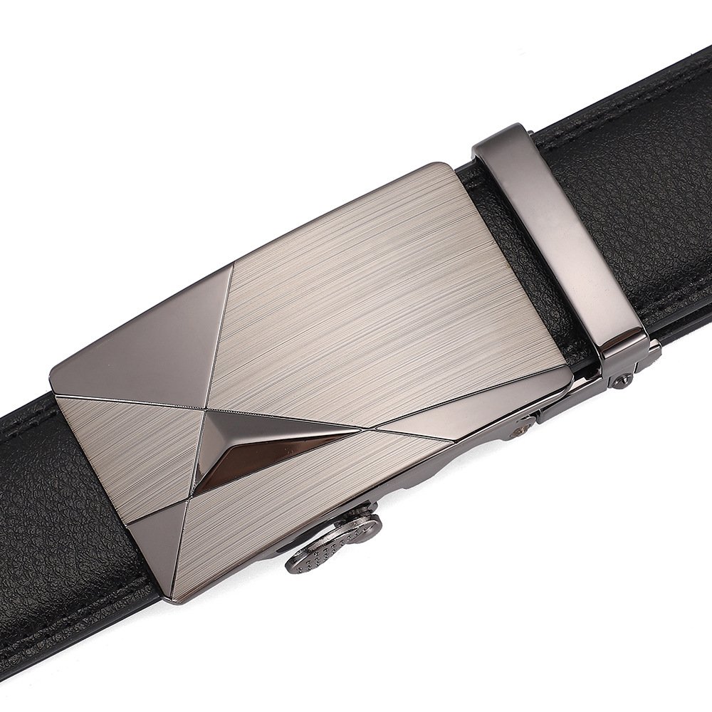 Manufacturer's New Leather Automatic Buckle Premium Cowhide Belt Business Belt Wear-resistant And Durable For Men
