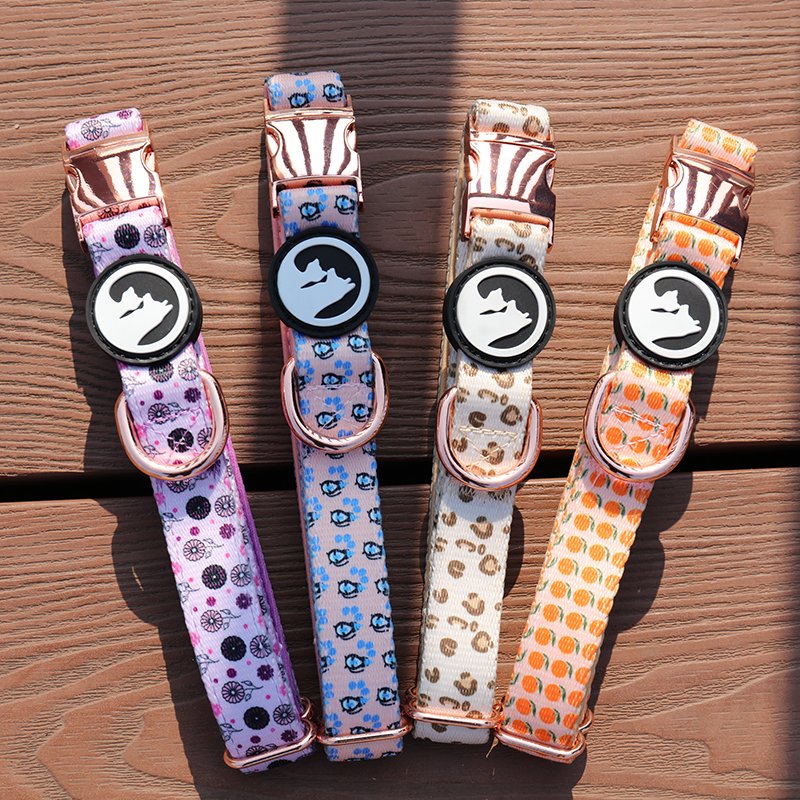 Custom Rose Gold Metal Zinc Alloy Silver Buckle Dog Collar D Rings Quick Side Release Buckle Dog Accessories