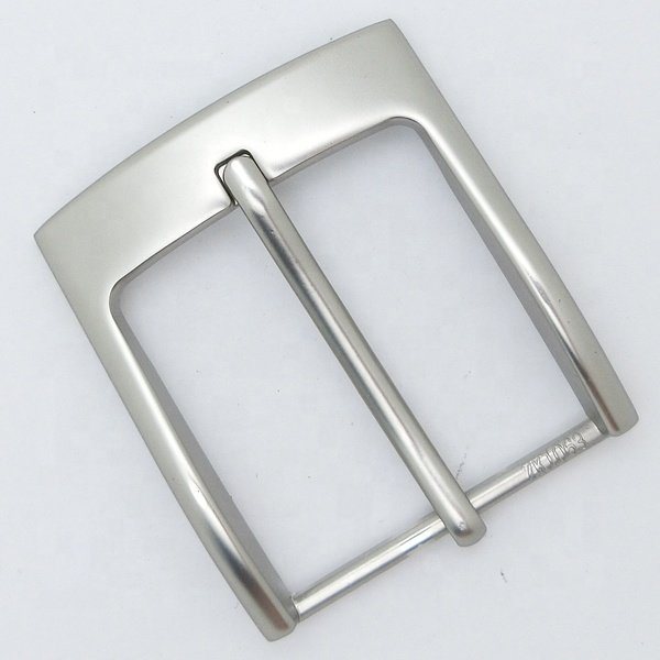 Customized Matte Silver Nickel-Free Finish Heavy Duty Nice Pin Type Zinc Alloy Bulk Single Prong Belt Buckles Wholesale for Men
