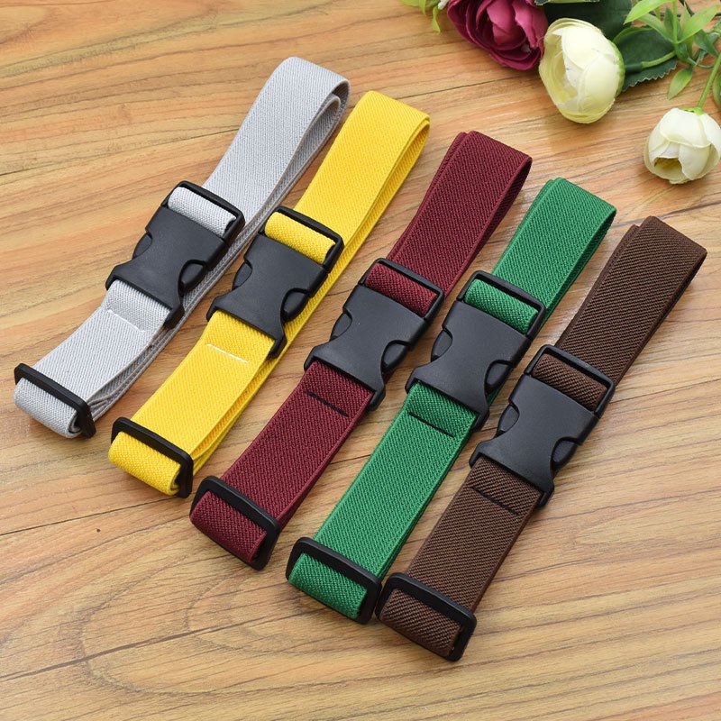 RW 21colour 2.5CM Width Plastic buckle Stretch Belts for Boys and Girls Adjustable Stretch Waist Belt for Pants Children