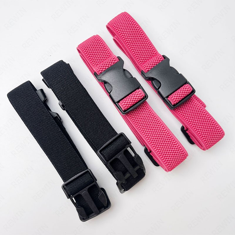 RW 21colour 2.5CM Width Plastic buckle Stretch Belts for Boys and Girls Adjustable Stretch Waist Belt for Pants Children