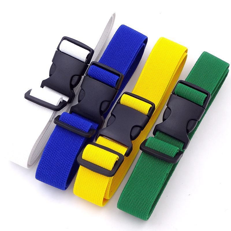 RW 21colour 2.5CM Width Plastic buckle Stretch Belts for Boys and Girls Adjustable Stretch Waist Belt for Pants Children