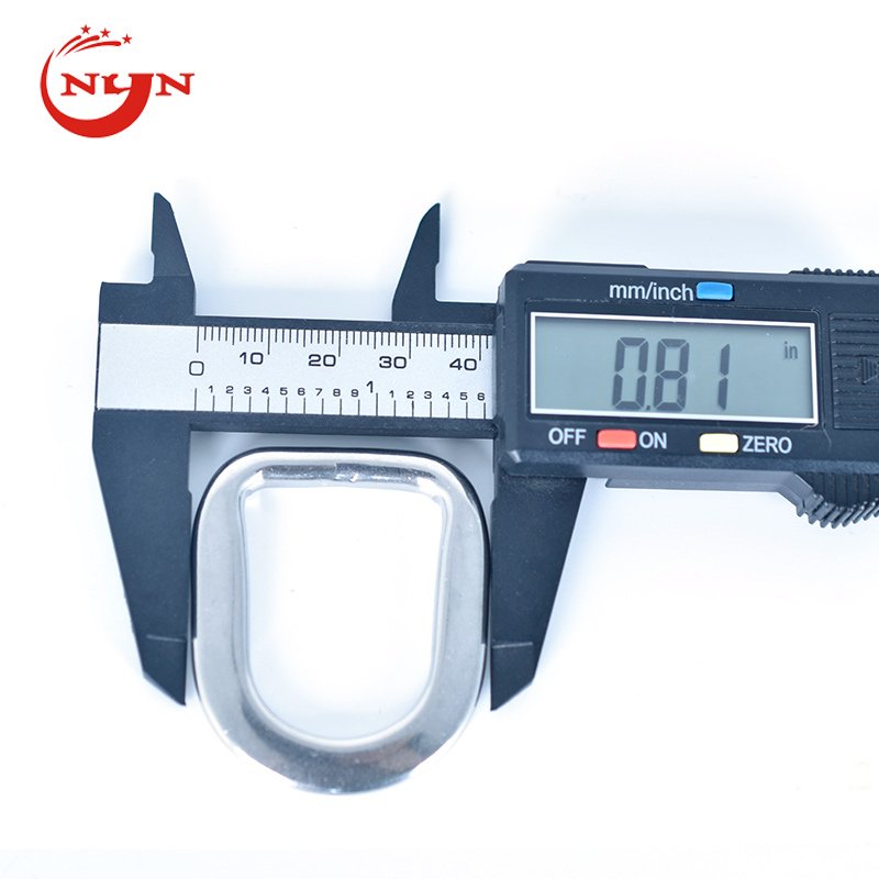 Factory Cinch D Rings Flat Beveled Dee Flat Formed Stainless Steel Buckle For Training Saddle