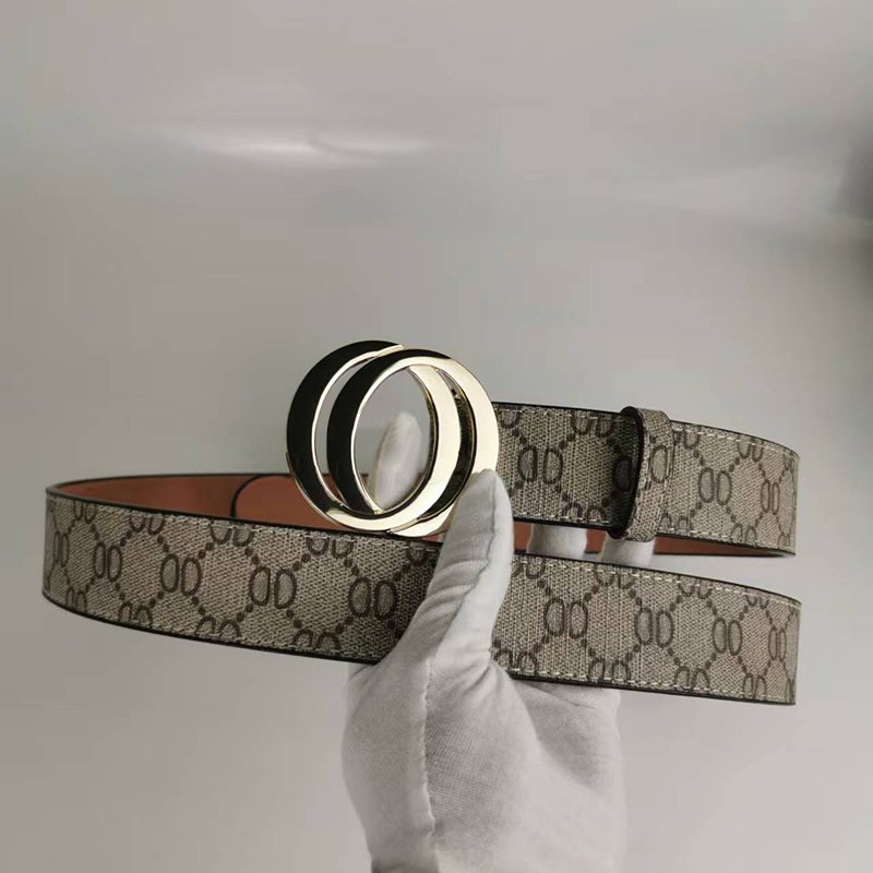 Designer Belt for Men Luxury Women Designer Belts Black Leather Business Classic Big Gold Buckle Cowhide Width With Gift Box
