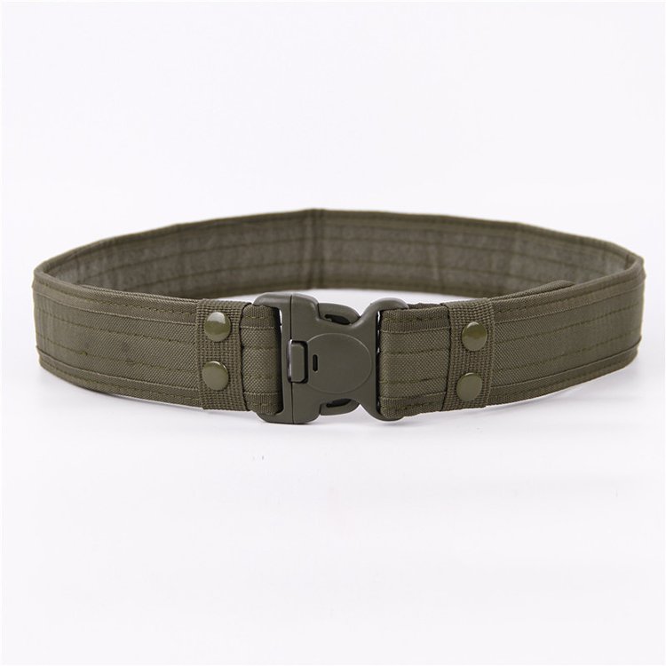 Men's Outdoor Tactical Belt Canvas Fabric Automatic Quick Release Buckle Belt Hunting Hiking Sports camouflage EVA Padding Belt