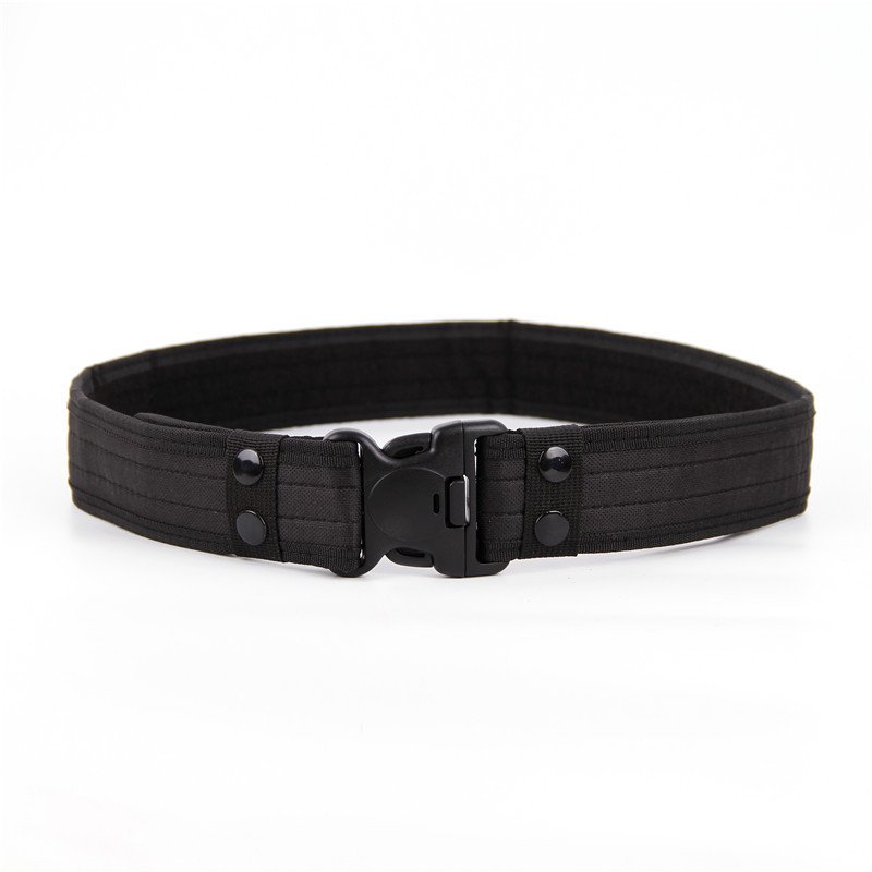 Men's Outdoor Tactical Belt Canvas Fabric Automatic Quick Release Buckle Belt Hunting Hiking Sports camouflage EVA Padding Belt