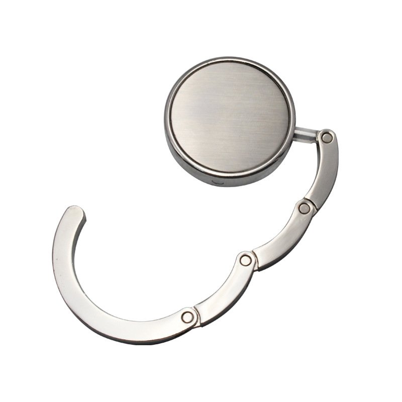 Customized table side hanging bag hook buckle foldable multifunctional suction cup metal bag hook bag hanger