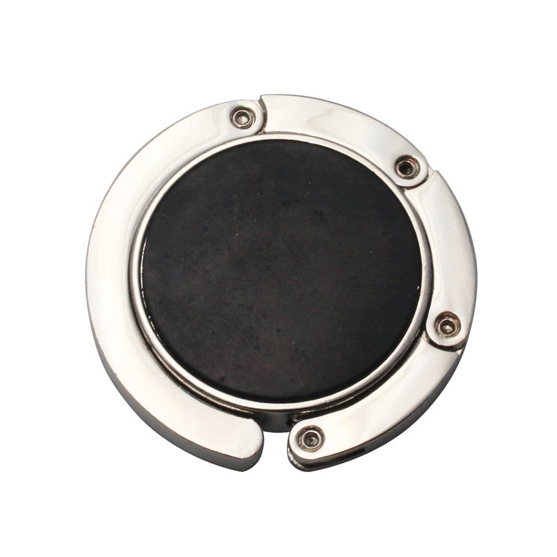 Customized table side hanging bag hook buckle foldable multifunctional suction cup metal bag hook bag hanger