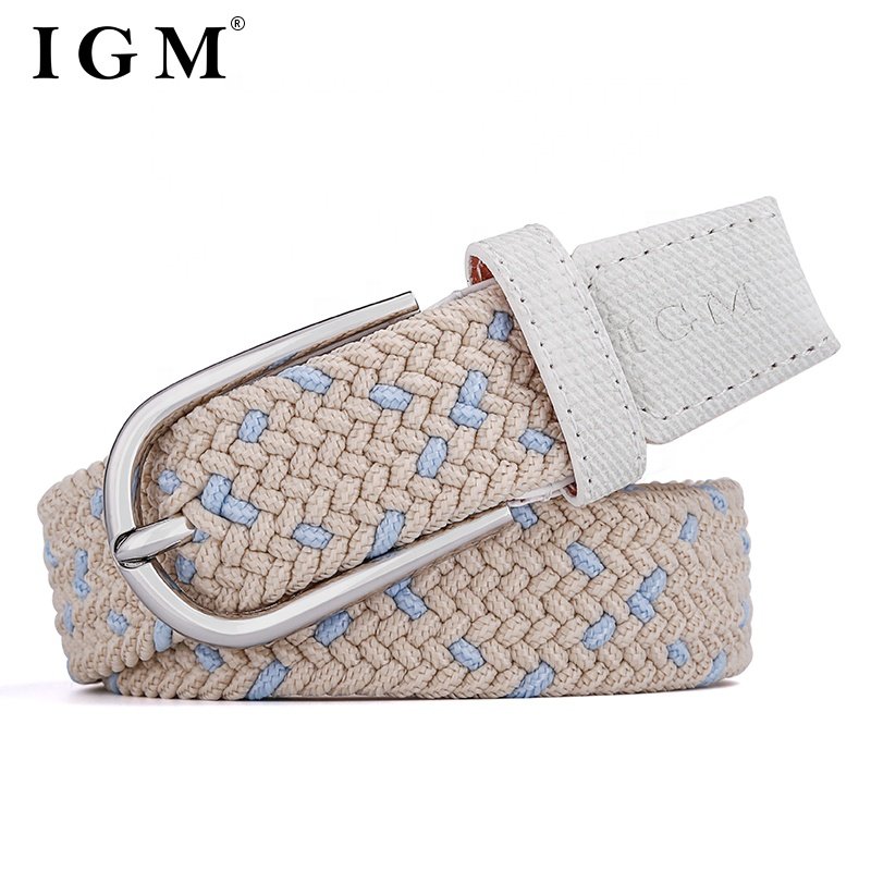 IGM adjustable length nylon web belt canvas webbing belt with pin buckle
