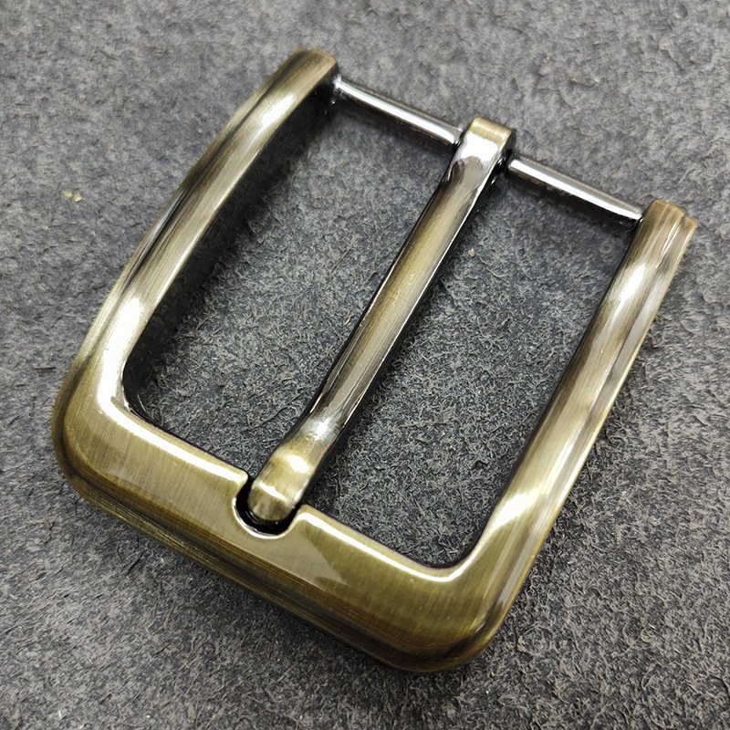 40mm Men's Casual Belt Buckle End Bar Heel bar Buckle Single Pin Half Buckle for Leather Craft Jeans Webbing