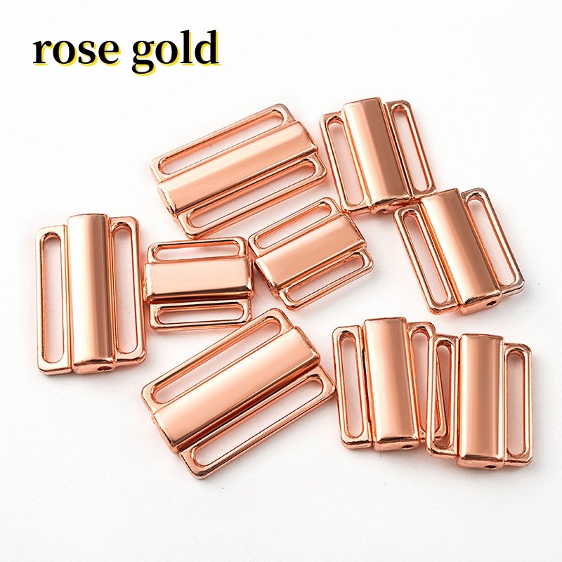 Hight quality wholesale swimwear bra front Reusable Metal buckles underwear accessory bra buckle front closure clasp