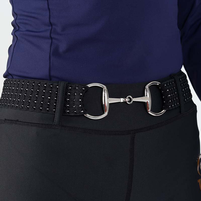 Ladies D Ring Buckle Belts with Flexible fabric fit all size Horse Riding Bit Belts