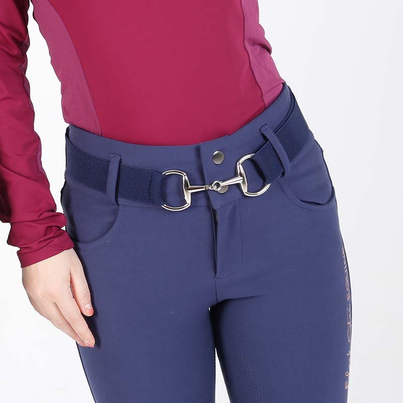 Ladies D Ring Buckle Belts with Flexible fabric fit all size Horse Riding Bit Belts