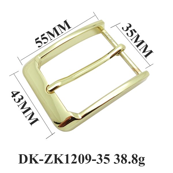 35mm Alloy Belt Buckle for Men Leather Crafts Accessories Jeans Hardware Waistband shiny gold Belt Pin Buckles