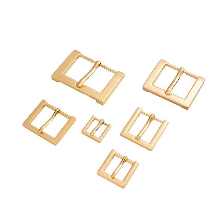 Wholesale cheap price bag accessories leather hardware metal square belt buckles strap adjustable buckle