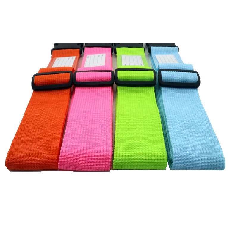Adjustable Luggage Strap Travel Suitcase Baggage Packing Belt Long Cross Straps Custom Suitcase Belt Plastic Belt Buckle GC-1819