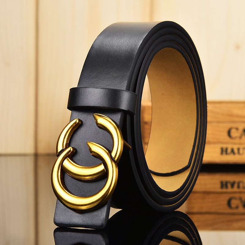 LYT333 Women Belt Fashion Waist Belt PU Leather Metal Buckle Belts Ladies Dress Jeans Wild Waistband