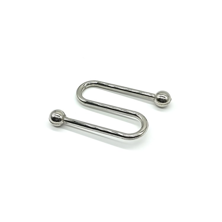 Wholesale Fashion Reusable Swimwear Metal Accessories Hardware U Shaped Buckle For Bikini Swimwear S Connector