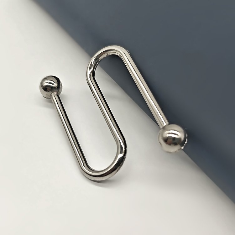 Wholesale Fashion Reusable Swimwear Metal Accessories Hardware U Shaped Buckle For Bikini Swimwear S Connector