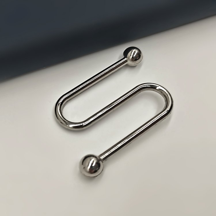 Wholesale Fashion Reusable Swimwear Metal Accessories Hardware U Shaped Buckle For Bikini Swimwear S Connector