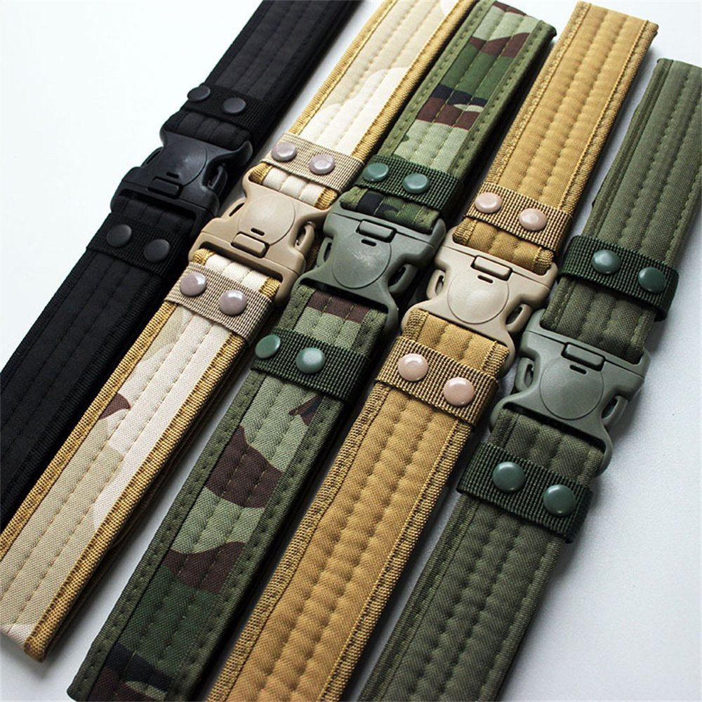 Tronyond Outdoor Custom Camouflage Tactical Elastic Waistband Alloy Buckle Weave Belt Camo Student Jeans Canvas Fabric Belts