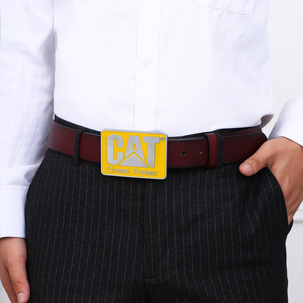 American popular Square Alphabet soft enamel belt buckle western cowboy belt buckle for men