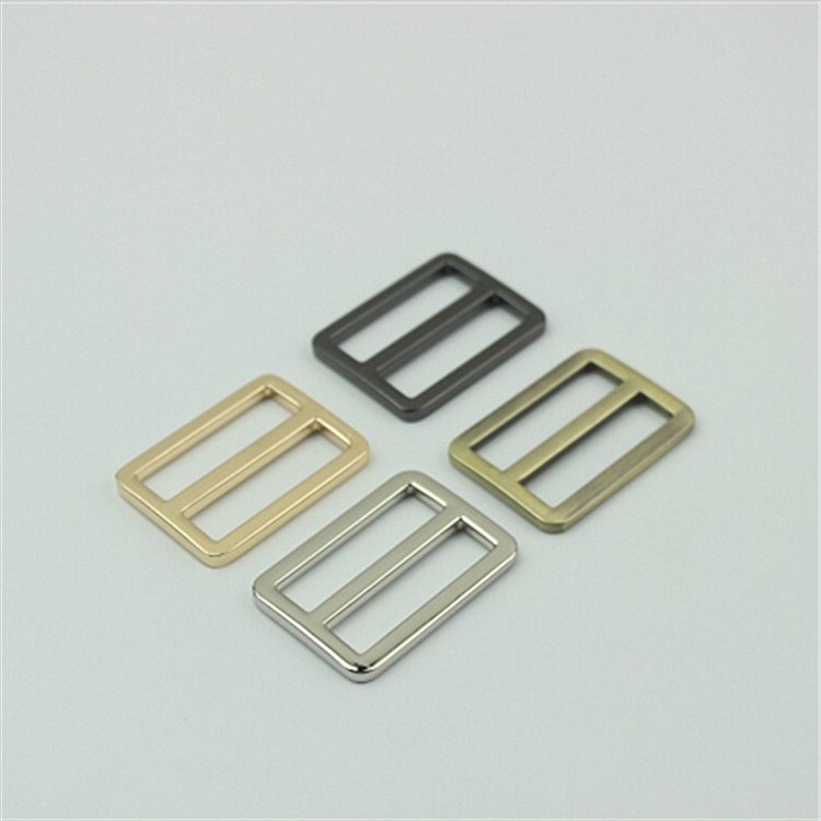 Various size bag accessories leather hardware metal square ring square wire buckles strap adjustable buckle metal slide buckles