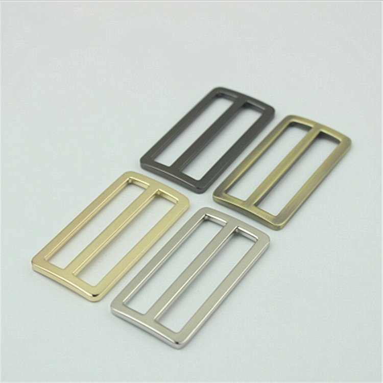 Various size bag accessories leather hardware metal square ring square wire buckles strap adjustable buckle metal slide buckles