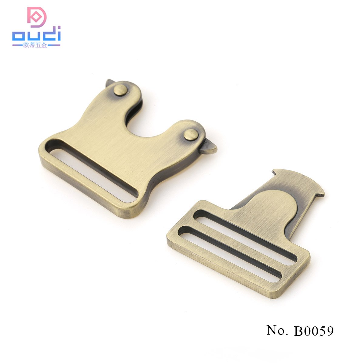 Custom Logo Quick Side Release Metal Buckle Adjustable 38MM Side Release Buckle For Bag Strap Dog Collar Buckle