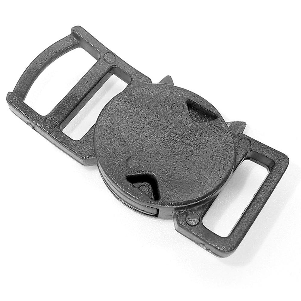 3/8" Safty Breakaway Buckles for Cat Collar Black Curved Cat Collar Buckles Accessories