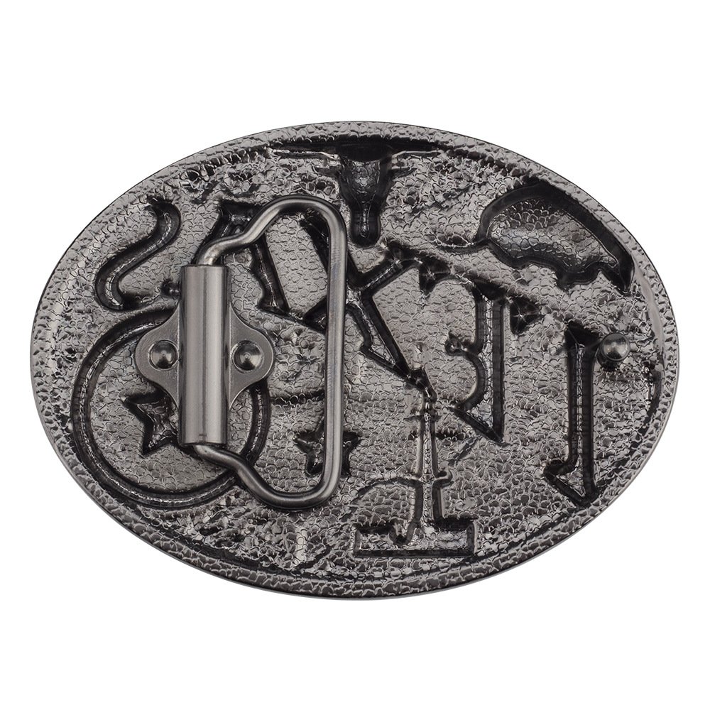 Wholesale Hot Selling Zinc Alloy Bronze Texas Bull Cowboy 3D Western Unique Smooth Retro Belt Buckle for Men