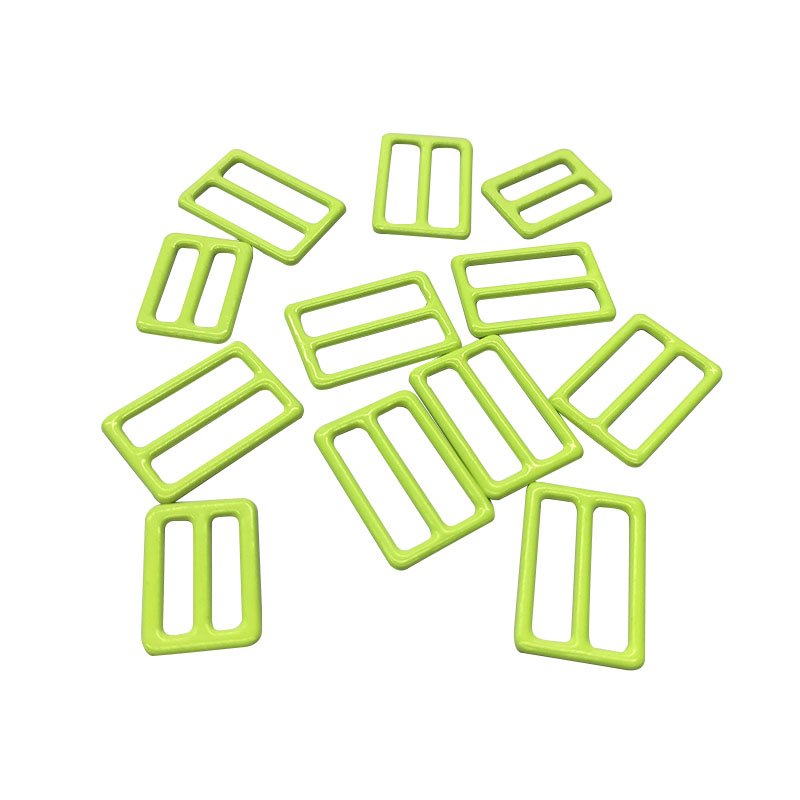 Factory Customized Nickel-free Swimwear Accessory Nylon Coated Bra Ring Slider Hook Bra Clasps Bikini Connector Swimwear Buckle