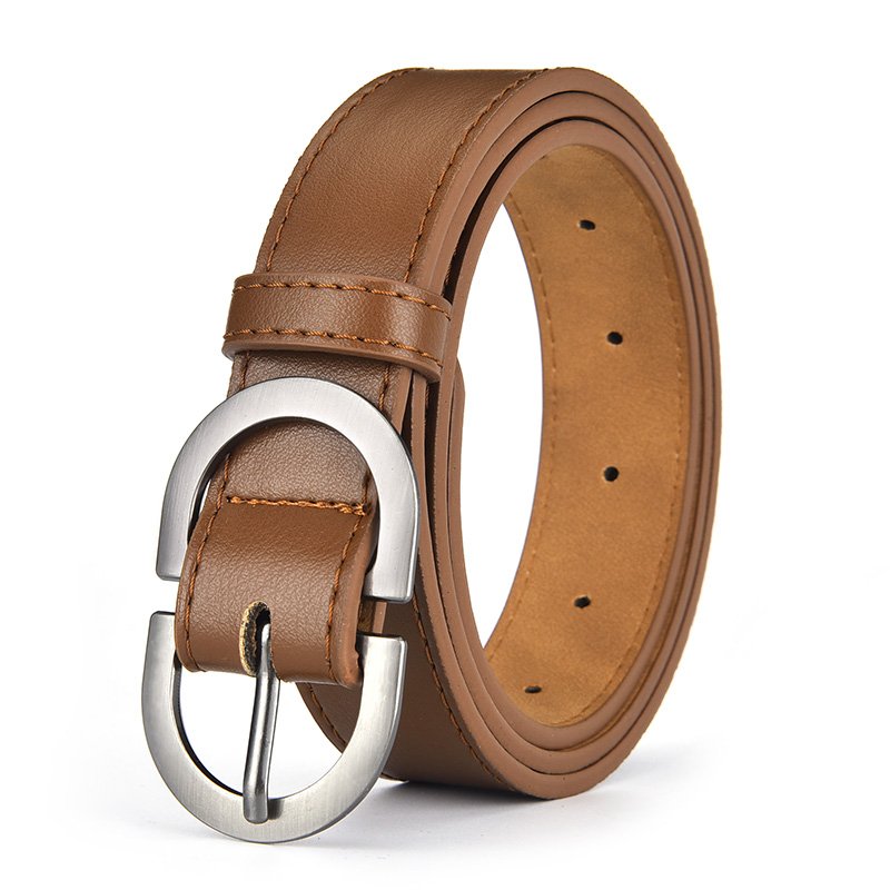 Double D Buckle Fashion Lady Daily Use Simple Jeans Decoration Belt