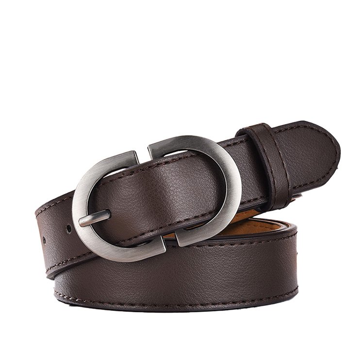 Double D Buckle Fashion Lady Daily Use Simple Jeans Decoration Belt