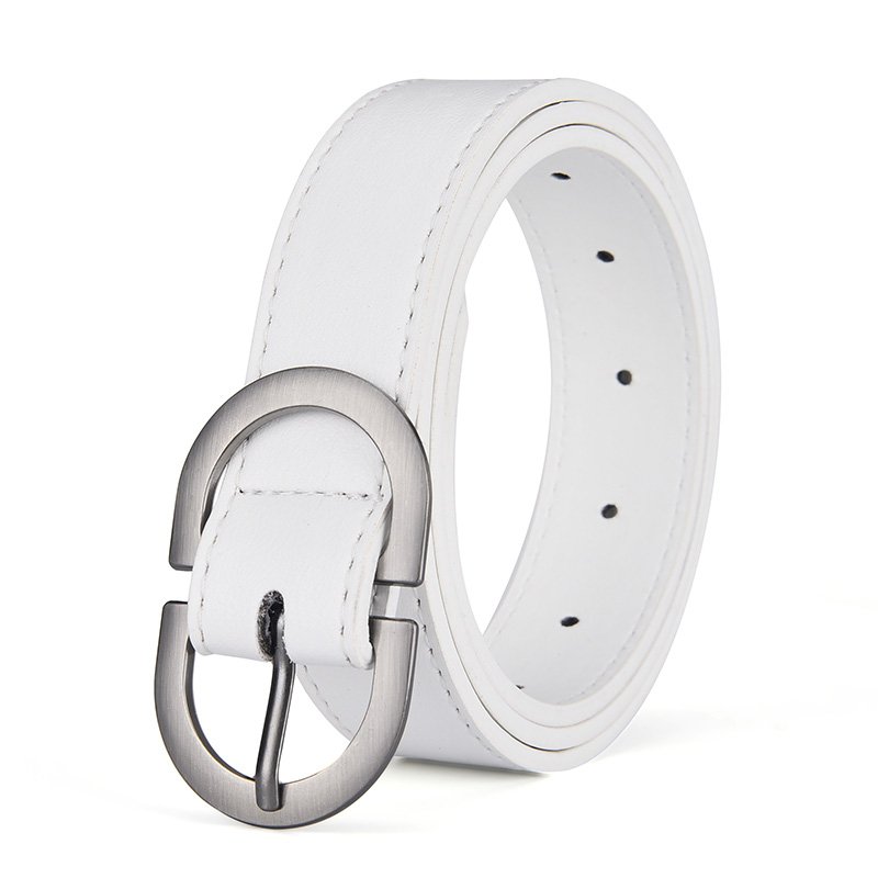 Double D Buckle Fashion Lady Daily Use Simple Jeans Decoration Belt