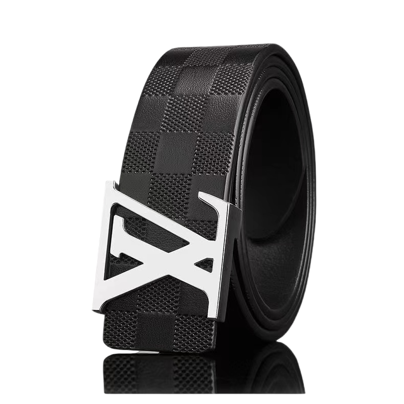 Belt Manufacturer Width Solid Brass Brushed Z Letter Cow Leather Screw Removable Beaded Western Buckle Belt For Men