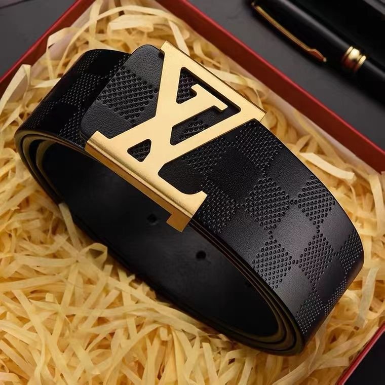 Belt Manufacturer Width Solid Brass Brushed Z Letter Cow Leather Screw Removable Beaded Western Buckle Belt For Men