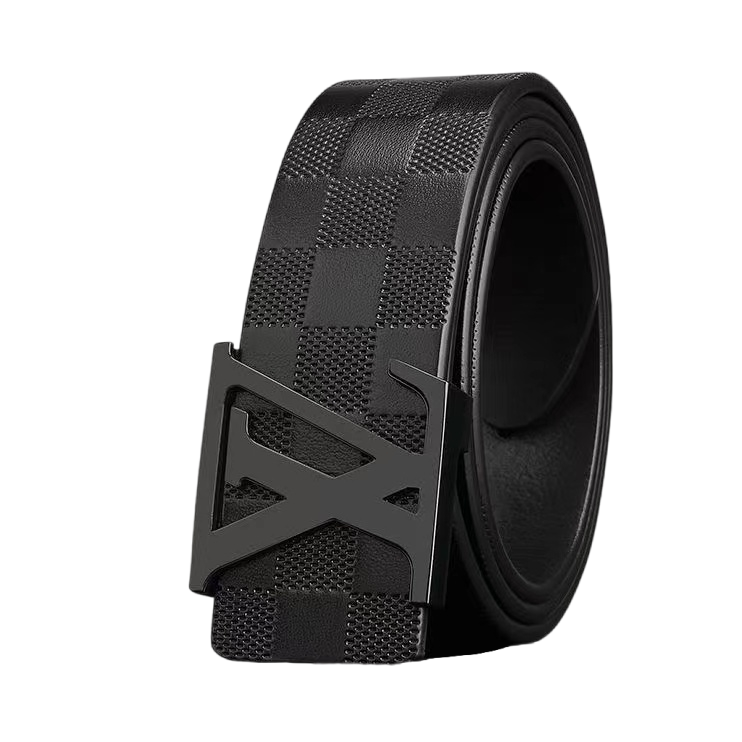 Belt Manufacturer Width Solid Brass Brushed Z Letter Cow Leather Screw Removable Beaded Western Buckle Belt For Men