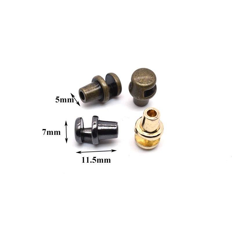 Zinc Alloy Metal Shoes Buckles Round Snail Bread Shape Leather Rivets Hook Hiking Shoe Eyelets Accessories