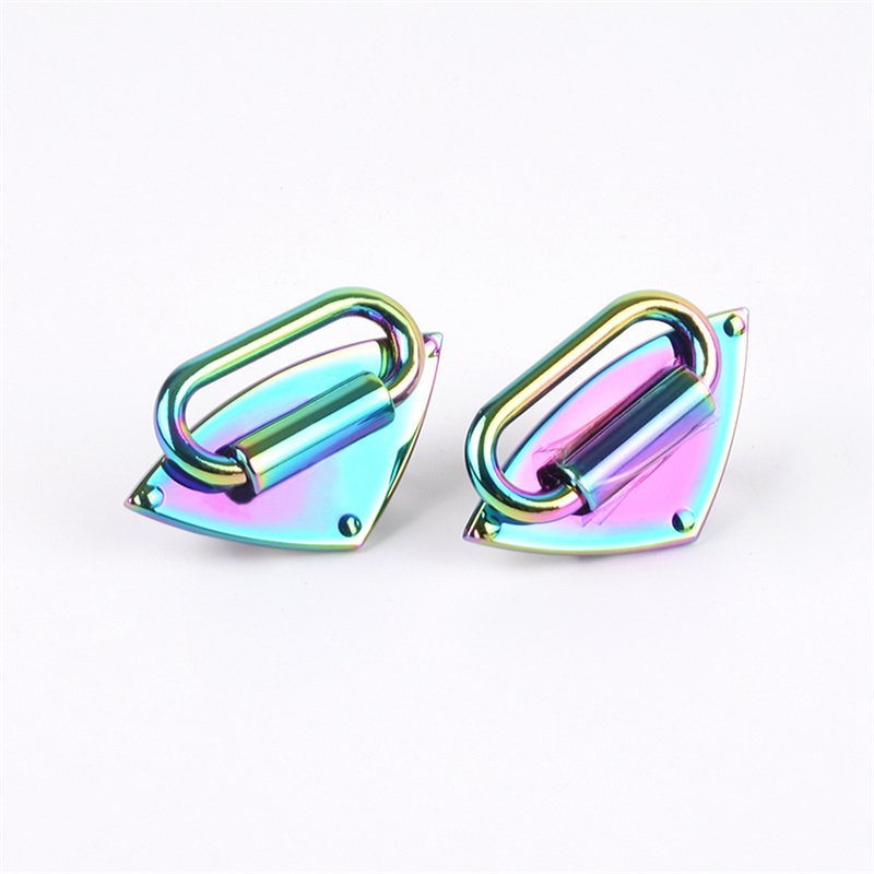 Wholesale Handbag Hardware Various Color Metal Bag Anchor Triangle Bag Buckle