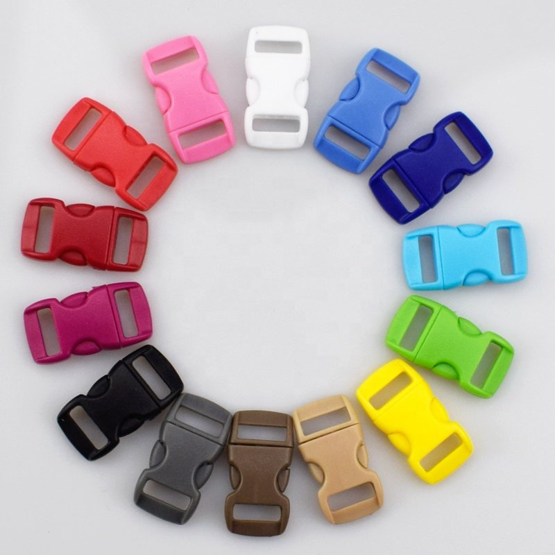 MeeTee F5-6 10/15mm Colorful Plastic Buckle Luggage Accessories for Pet Collar Safty Insert Buckles Backpack Side Release Buckle